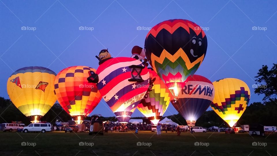 Glow. balloon glow in Quechee VT
