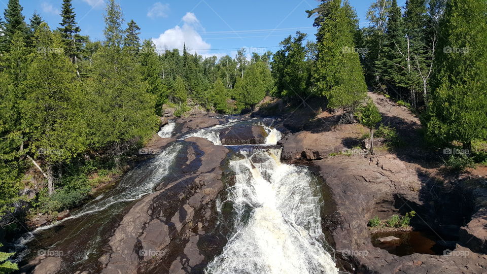Waterfall near Lake Superior