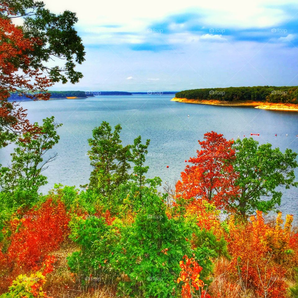 Mark Twain Lake, Missouri during early fall.