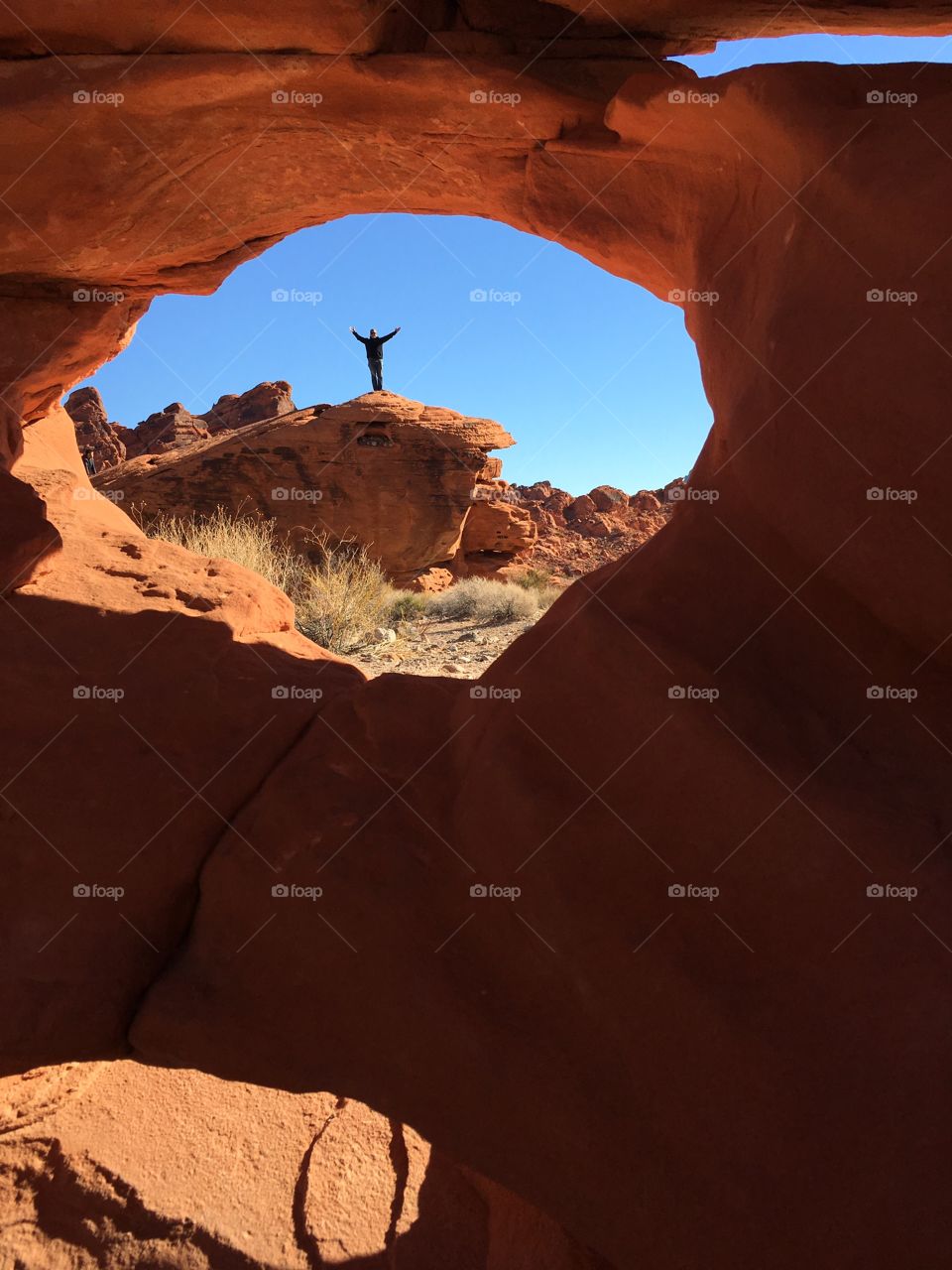 Man On Top of Mountain