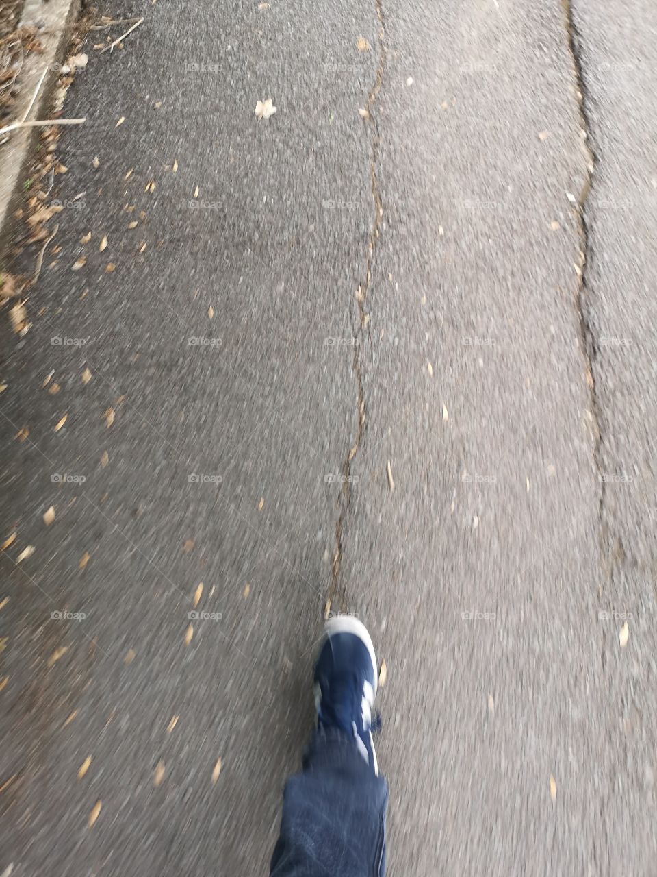 put your left leg first