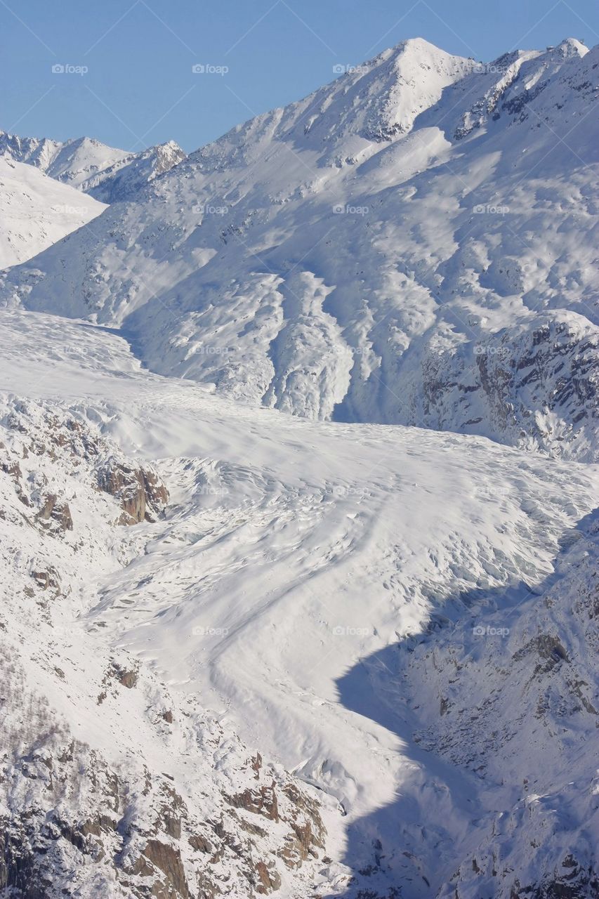 Scenic view of mountain against sky