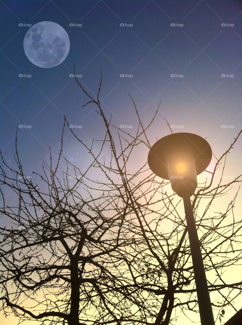 winter sky light morning by cyrano