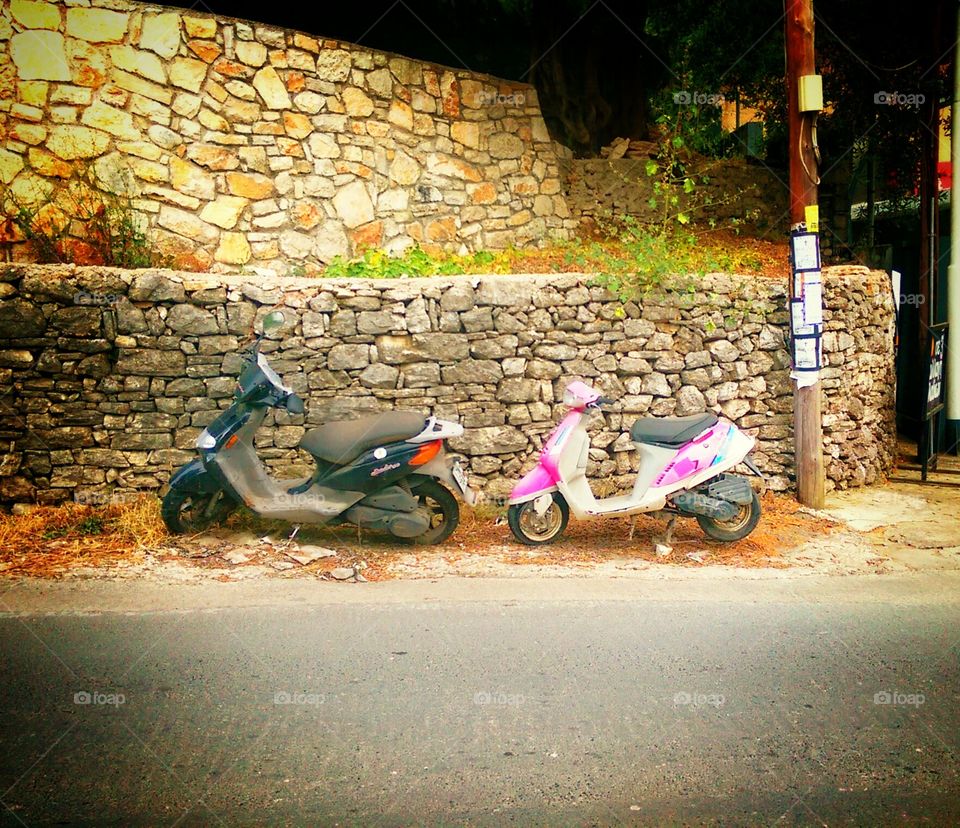 Holiday moped