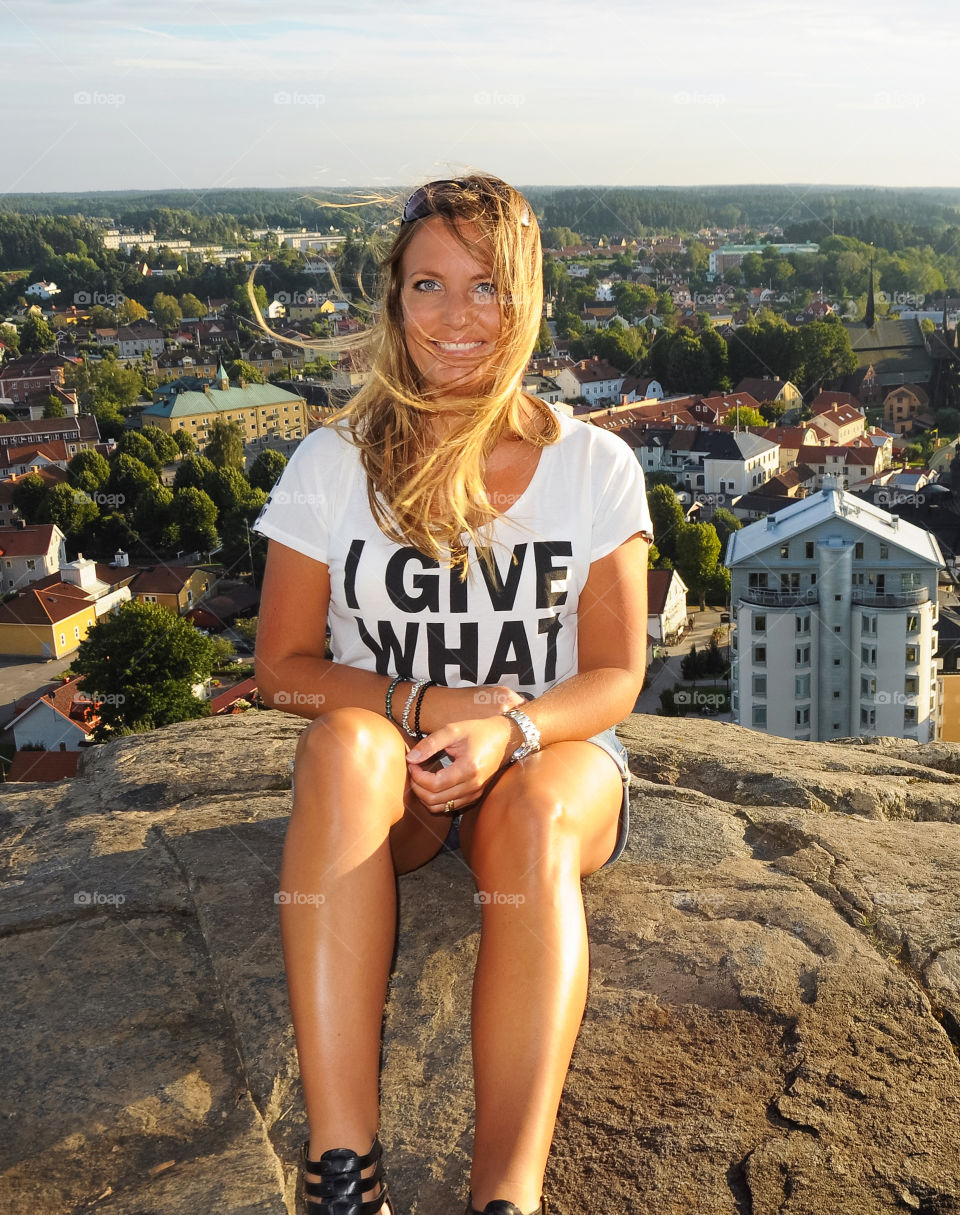 Portrait of smiling woman