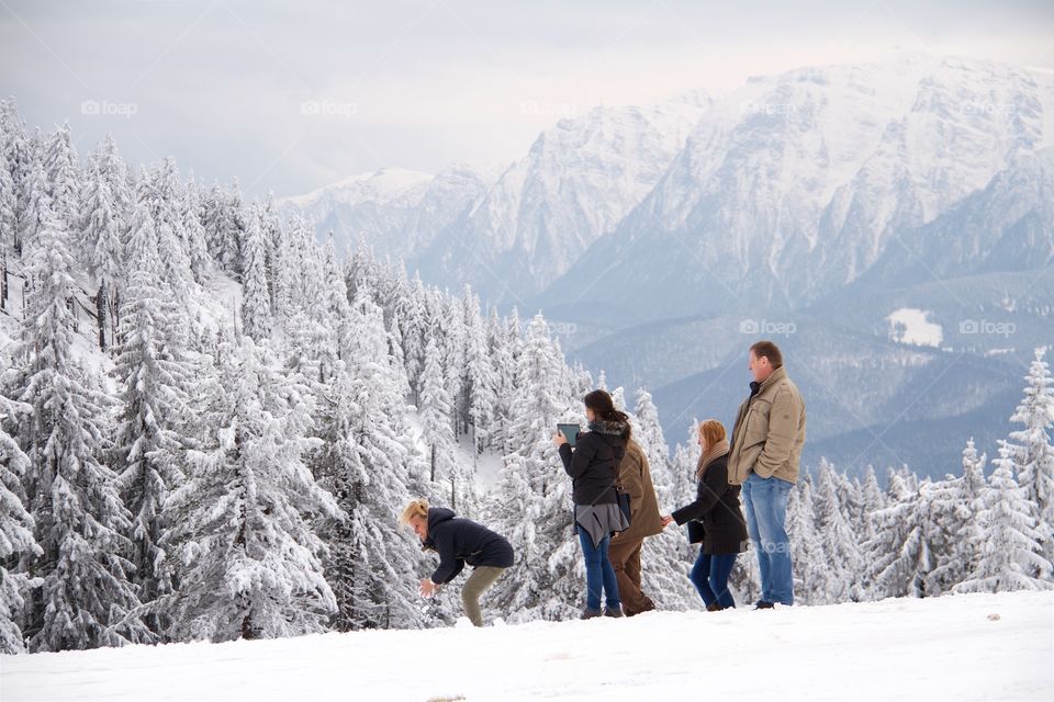 Peak Postavarul , Poiana Brasov, Romania 