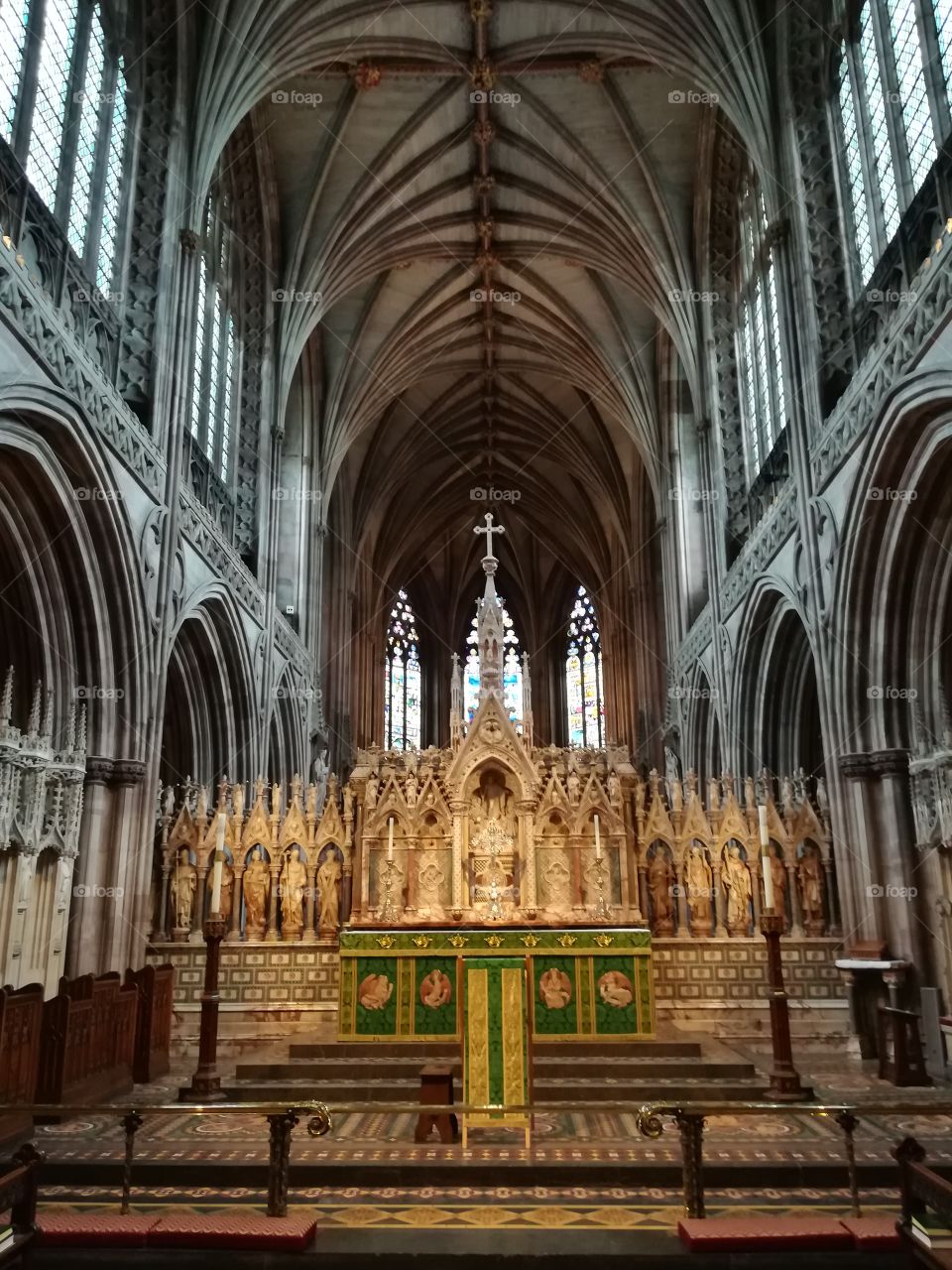 Lichfield cathedral inside
