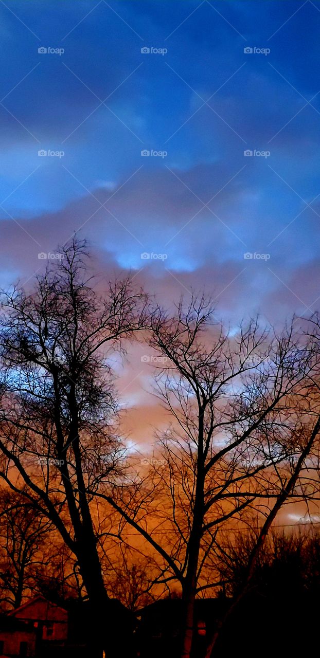 sunset after a storm