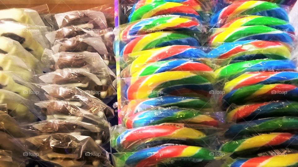 Large Chocolate and Coloured Sweets