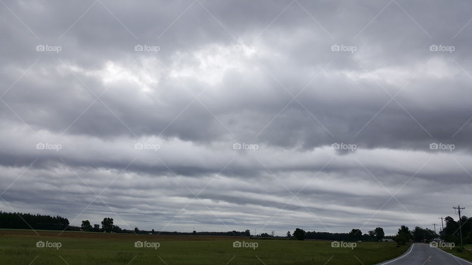 Dark storm clouds