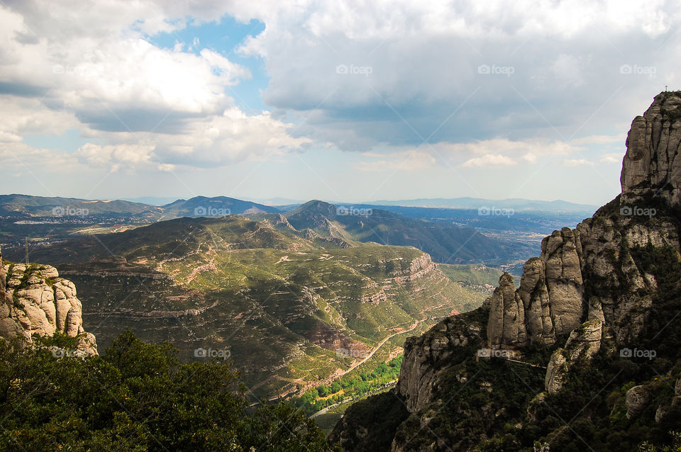 View from Montserrat. A little excursion in the outskirts of Barcelona