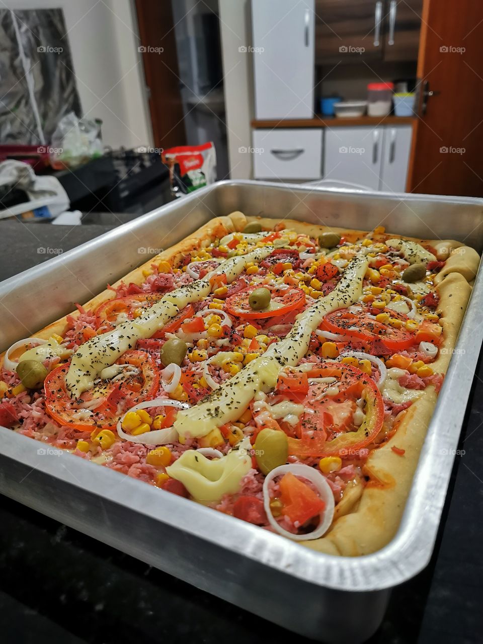Rectangular pizza