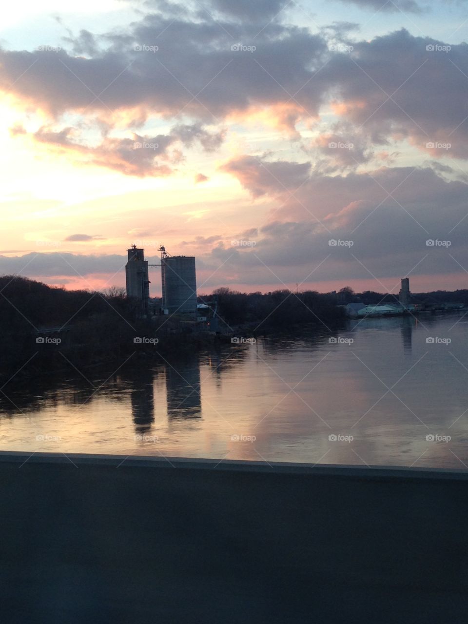 Missouri River at dusk