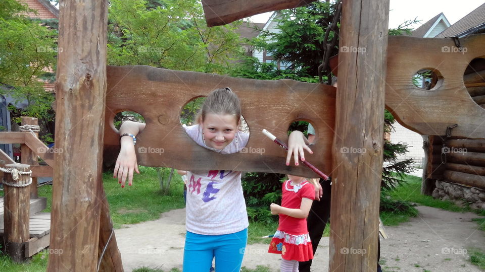 Child, Wood, Girl, Summer, Fun