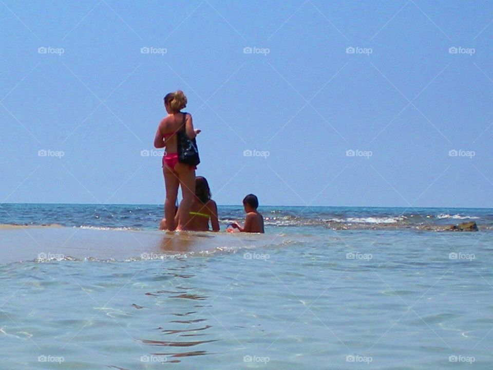 Beach of Palinuro (Italy).