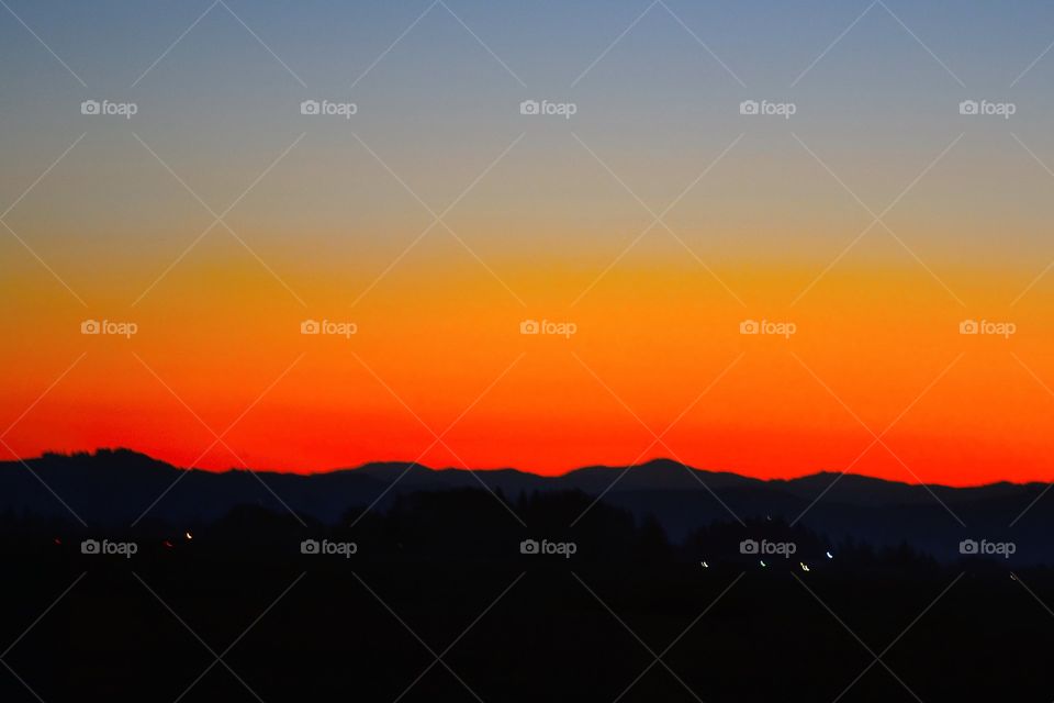 an orange sunset