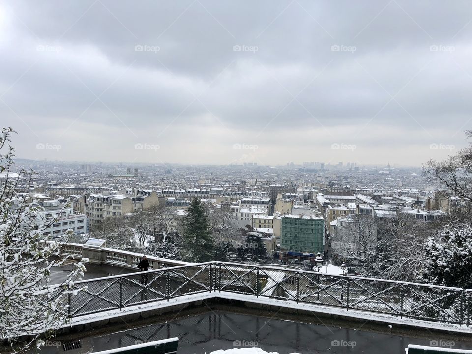 Paris view from Montmartre 