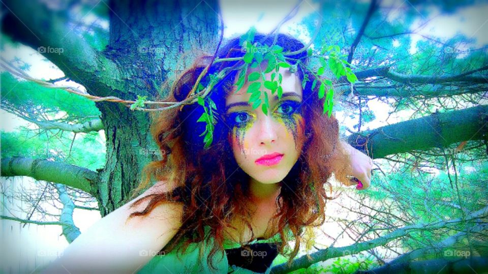 Playing wood nymph :).