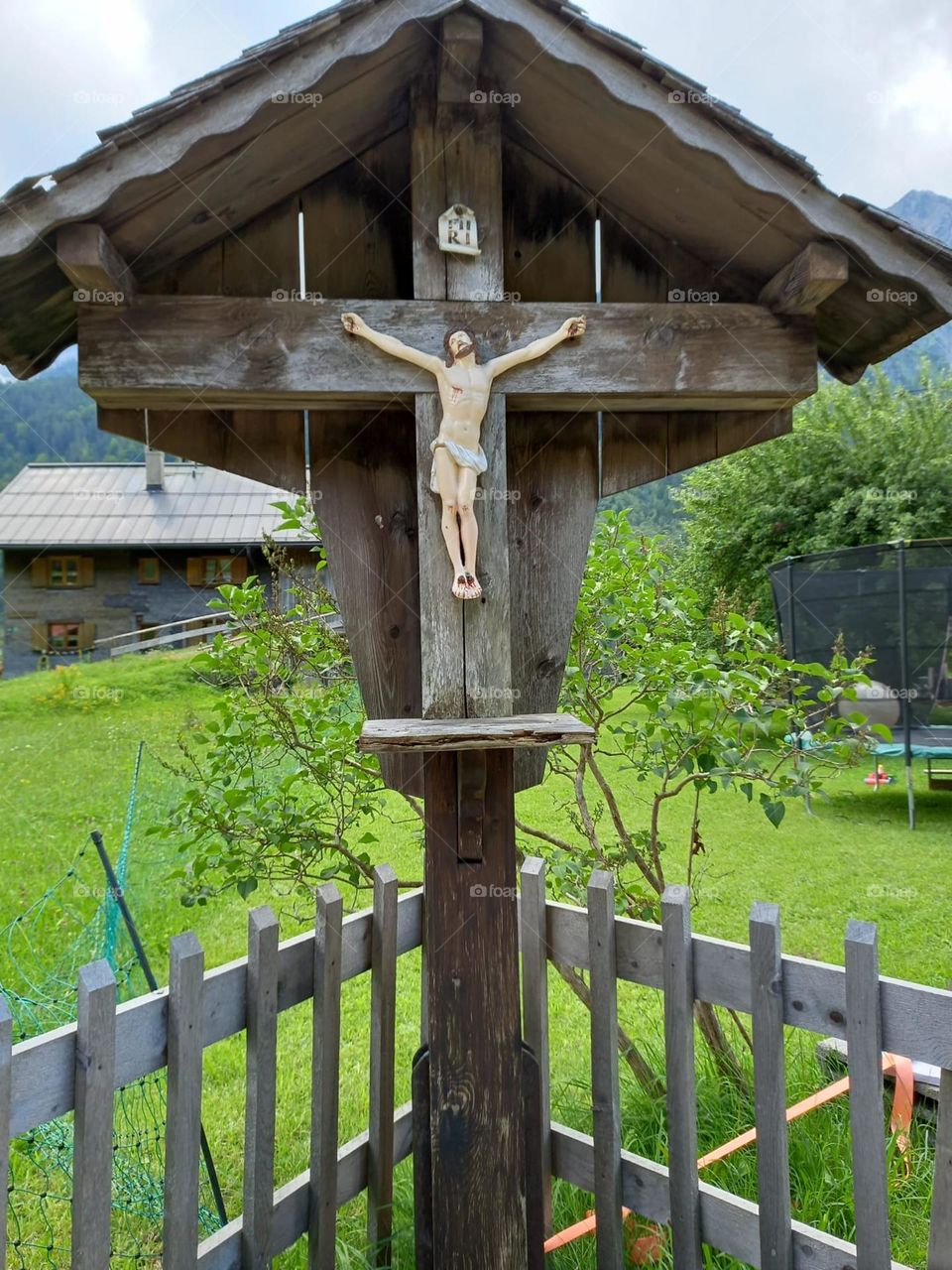 Wayside Cross in Bavaria Germany