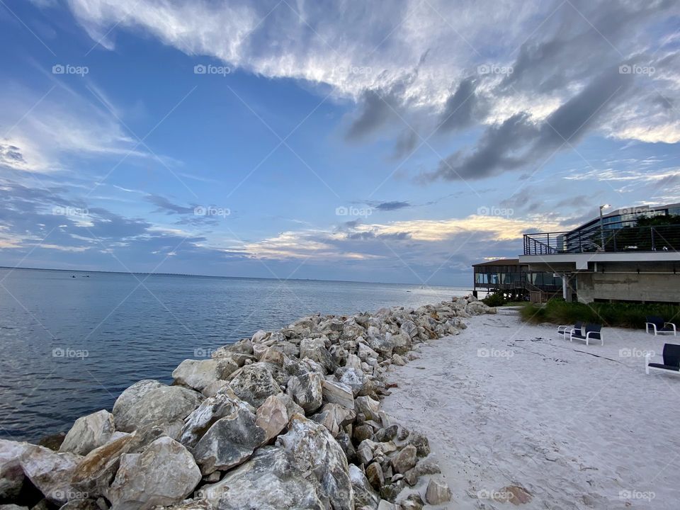 Rocks alone Tampa bay 