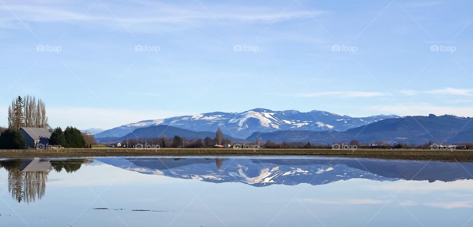 Mountain reflection