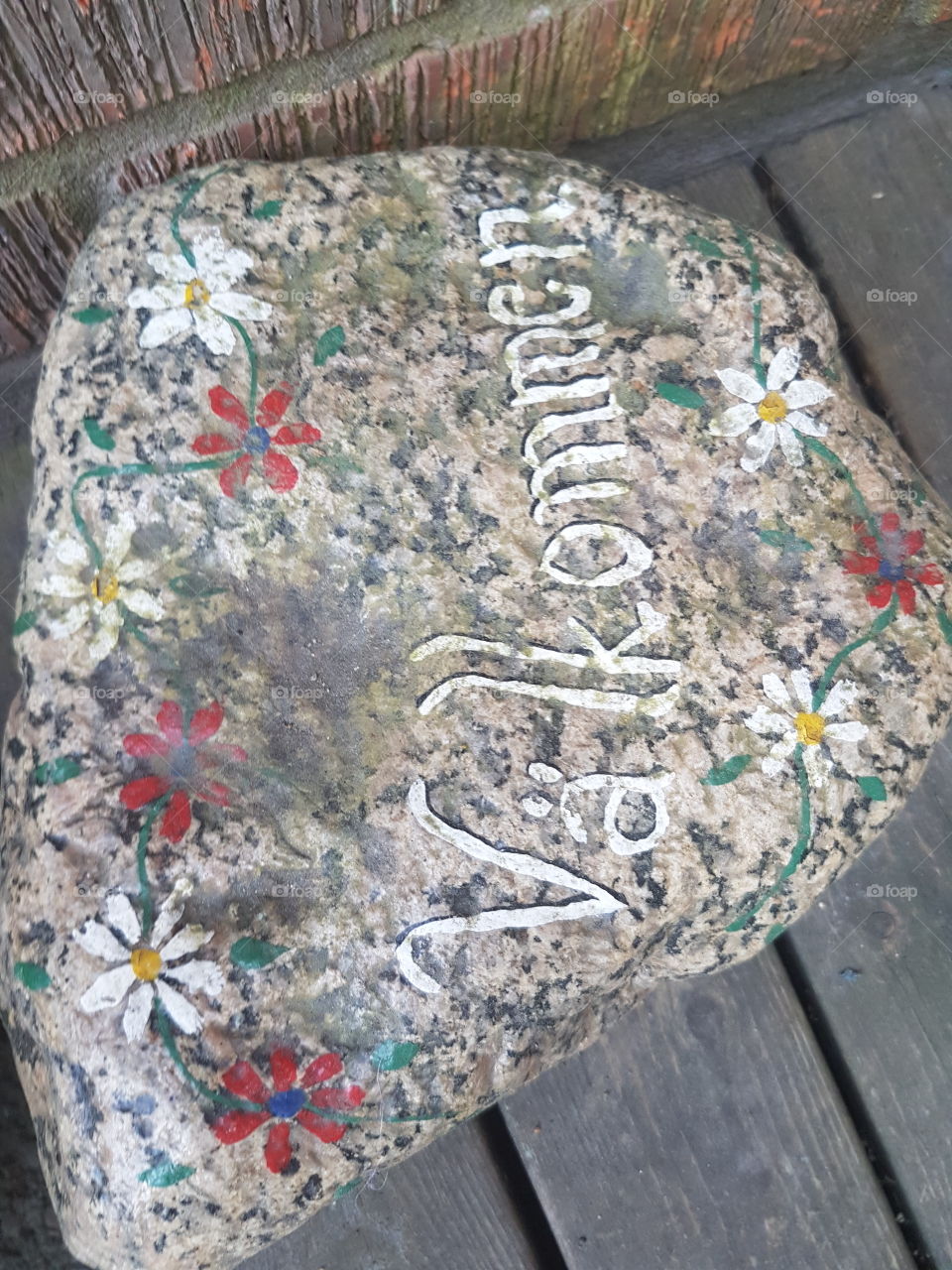 välkommen Sten målade