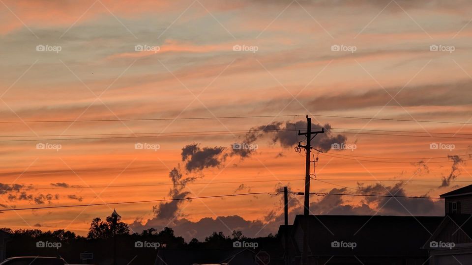 the colors of a sunset