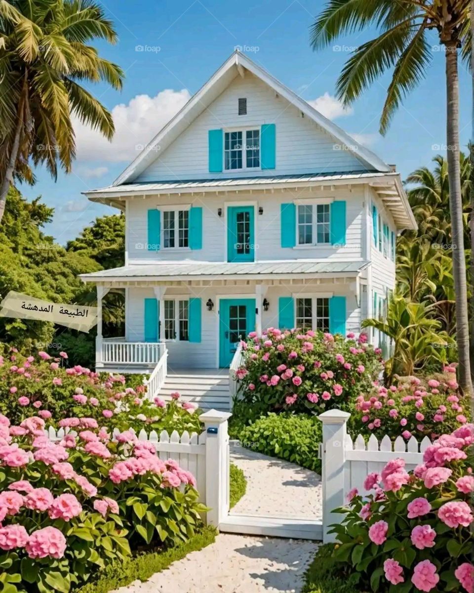 Glory be to God, the magnificent and picturesque view and the natural green trees are a view that is nothing more wonderful than it