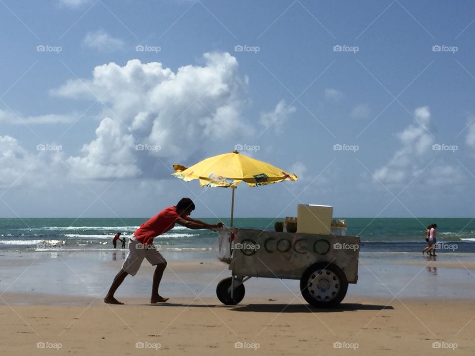 Beach, Sand, Sea, Seashore, Water