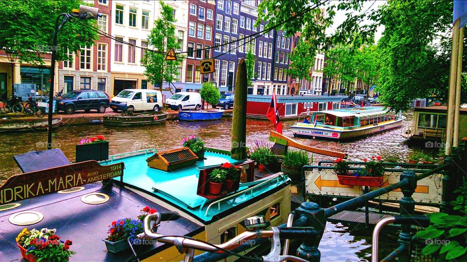 Amsterdam Canal. Just one of Amsterdam's beautiful canals