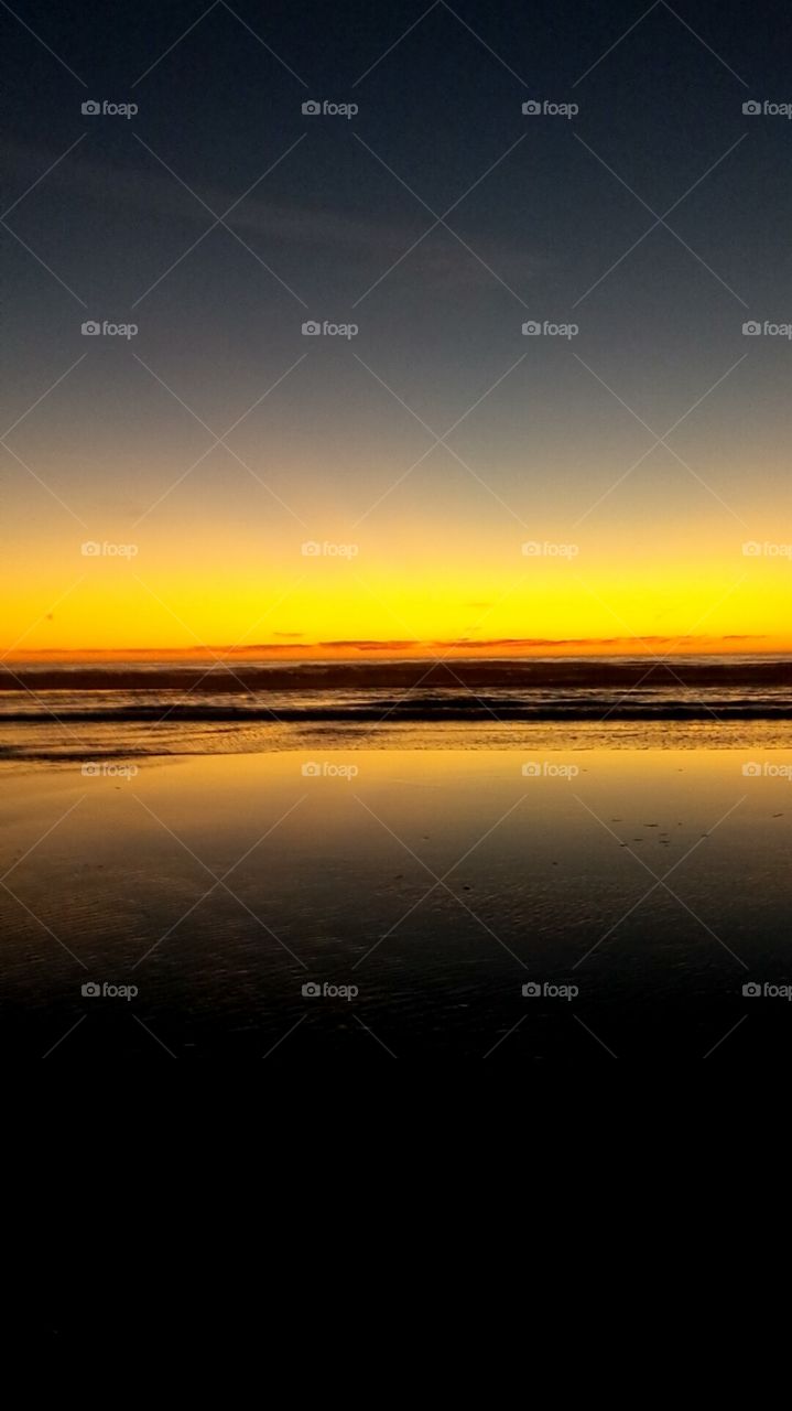 Sunset. Sunset at Ocean Beach 