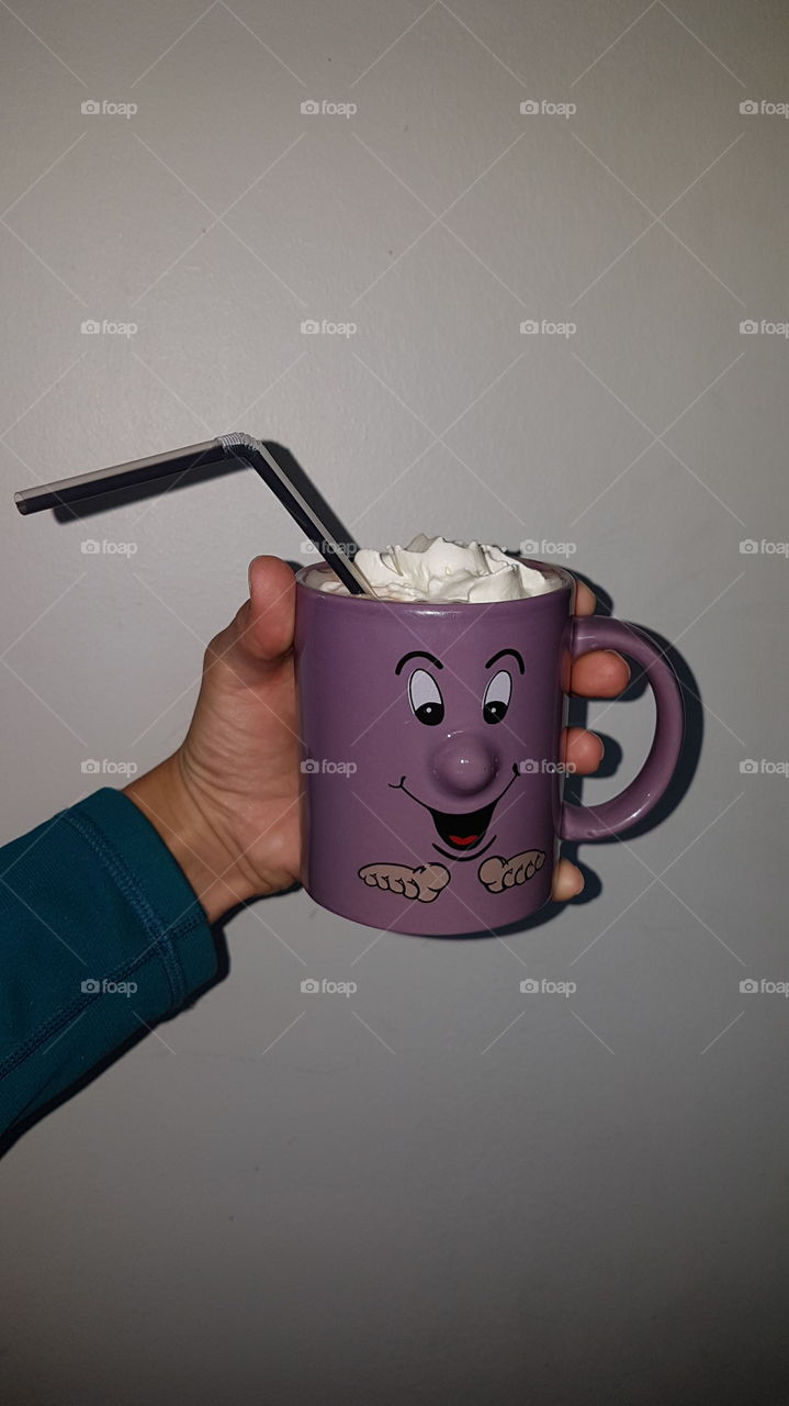 Hot chocolate and cream