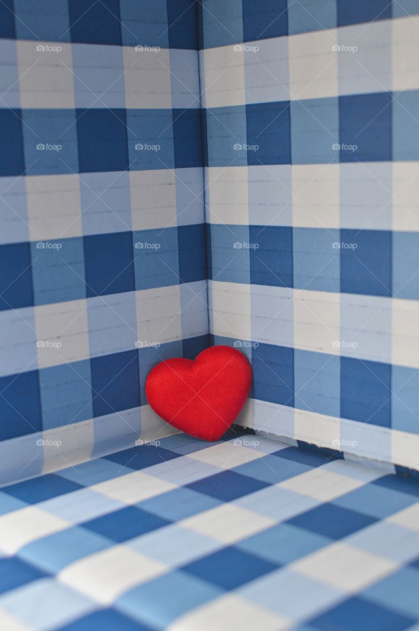 Heart in corner