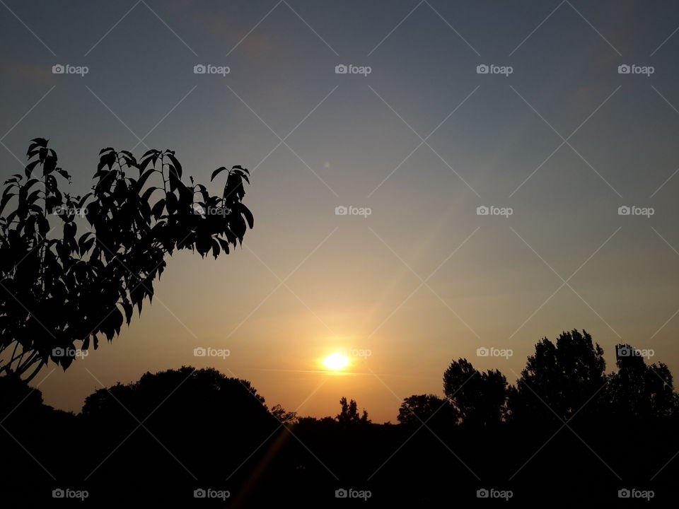 Summer sunset in Poland