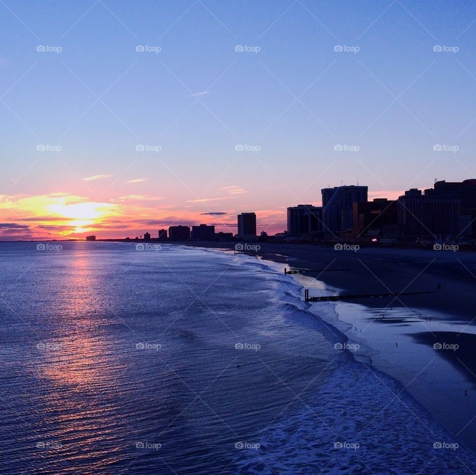 Atlantic City, NJ sunset