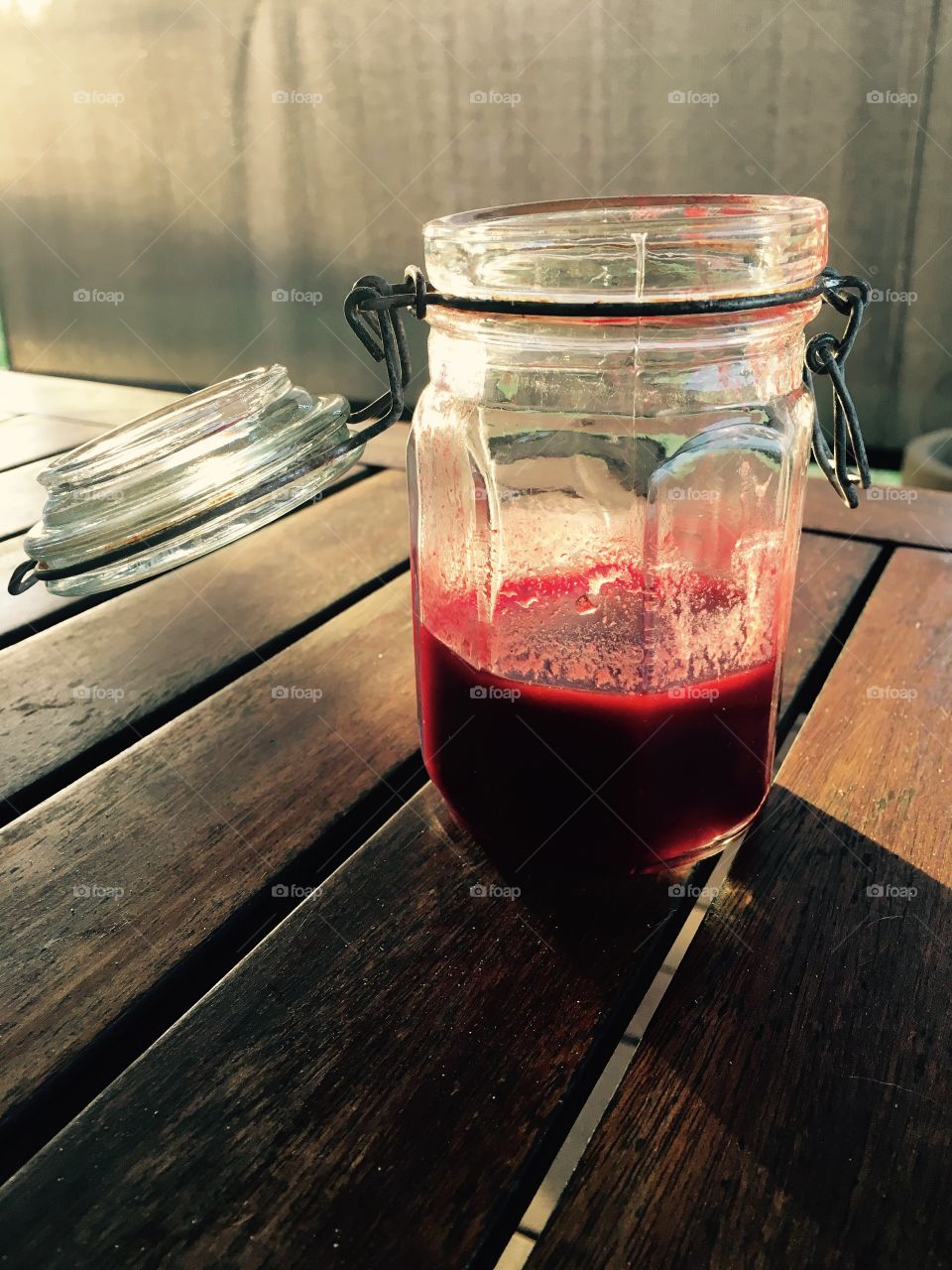  Berry juice in a jar