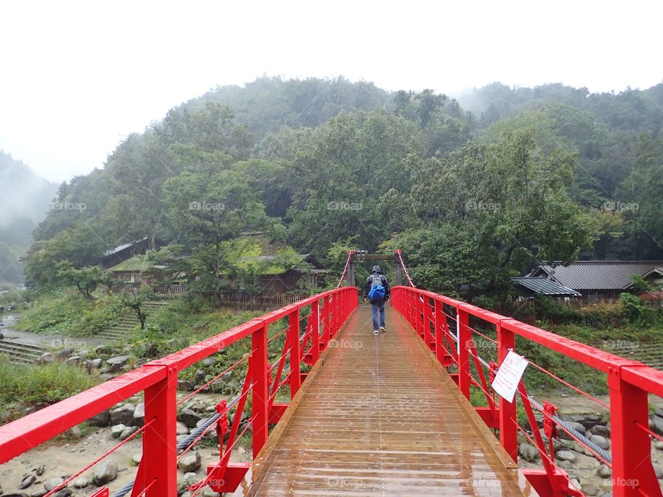 Crossing the bridge