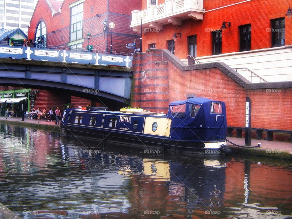 Narrowboats, Brindley Place, Birmingham