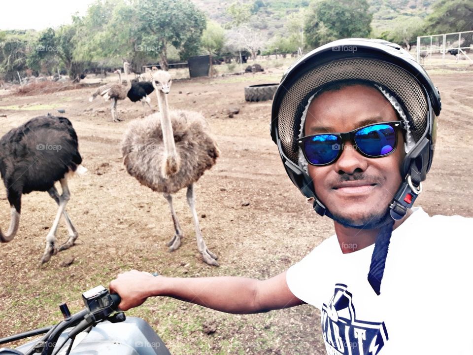 Selfie with The Ostrich