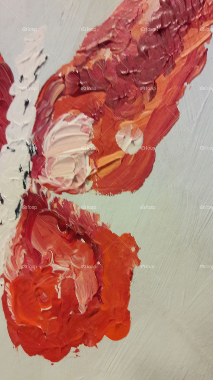 creative butterfly acrylic painting