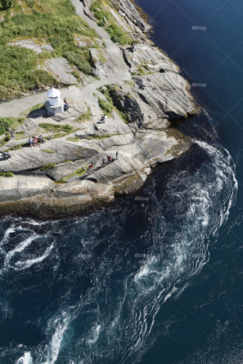 Whirlpool tidal water flatlay