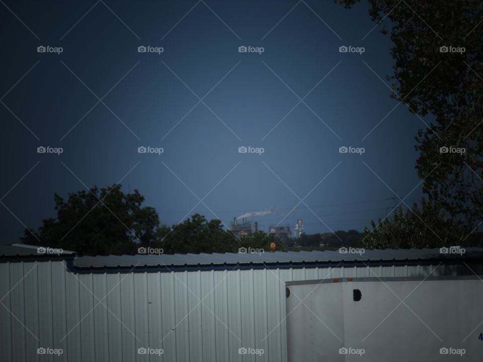 electric Avenue. This is a picture that I took because of the smoke  blowing up in the background. 👣 🚶 🏃 🔥 💨