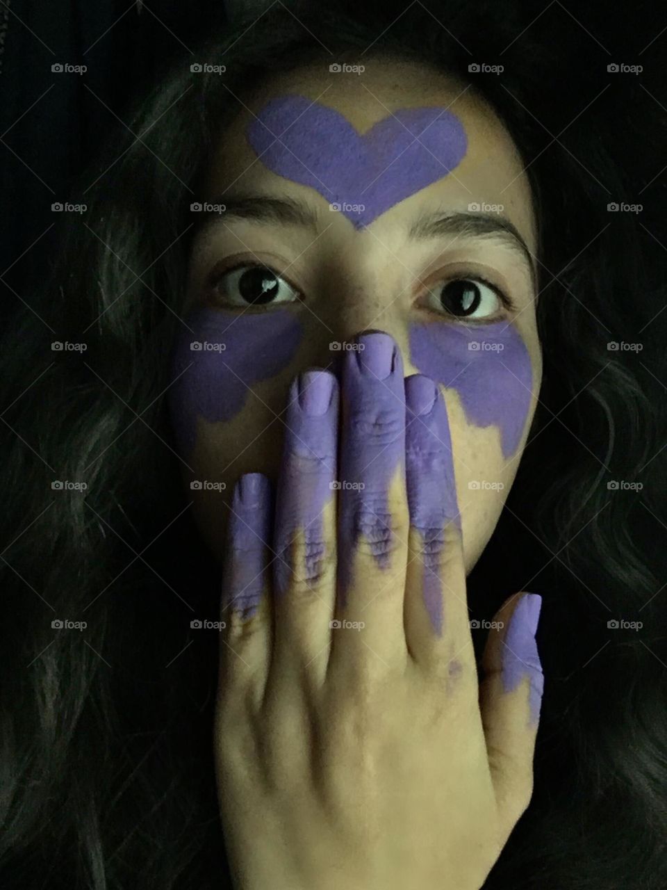 Face purple