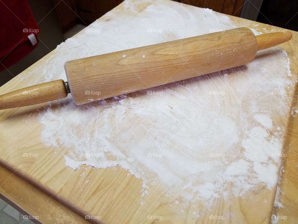 Ready for rolling dough