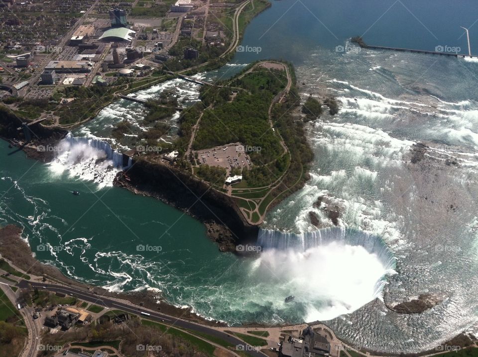 God's view of Niagara Falls 