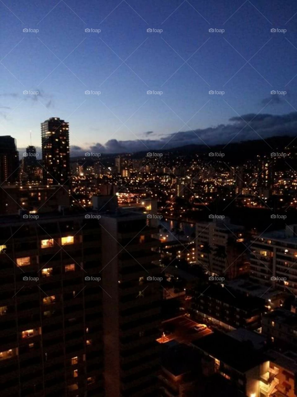 Waikiki night view