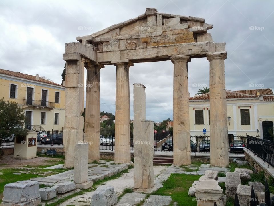 Athens ancient temple ruins