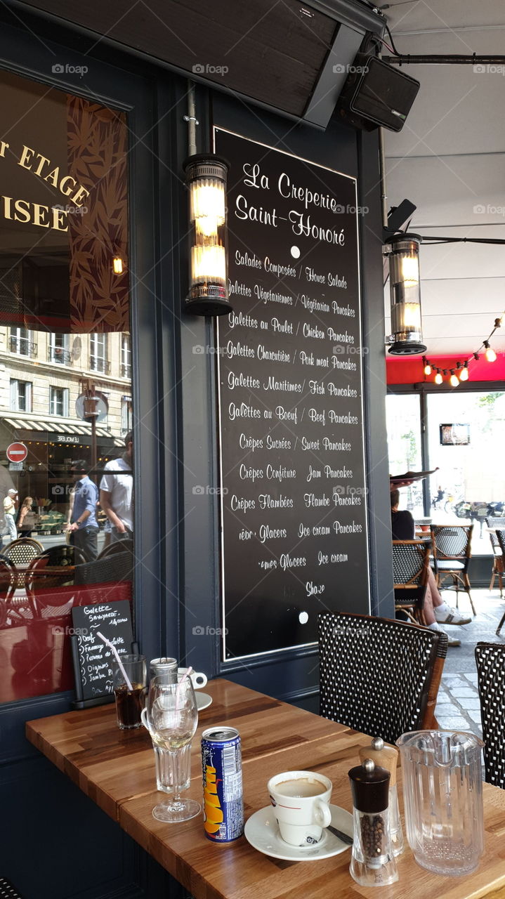 Creperie at Paris.