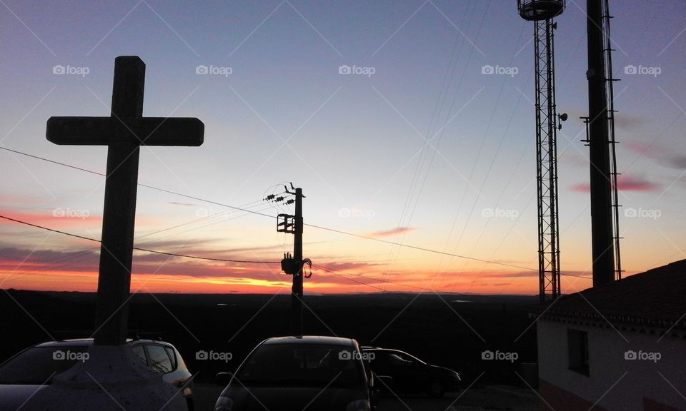 sunset cross