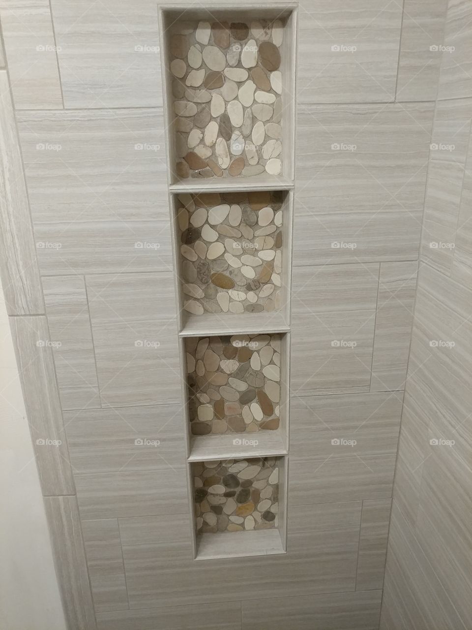 4 shelf niche in shower